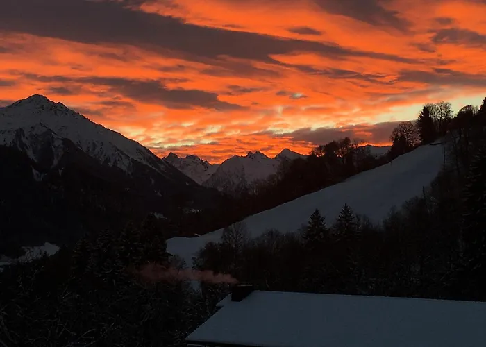 Charmantes Alpen-appartement In Conters, Davos-parsenn Daire Conters im Prattigau