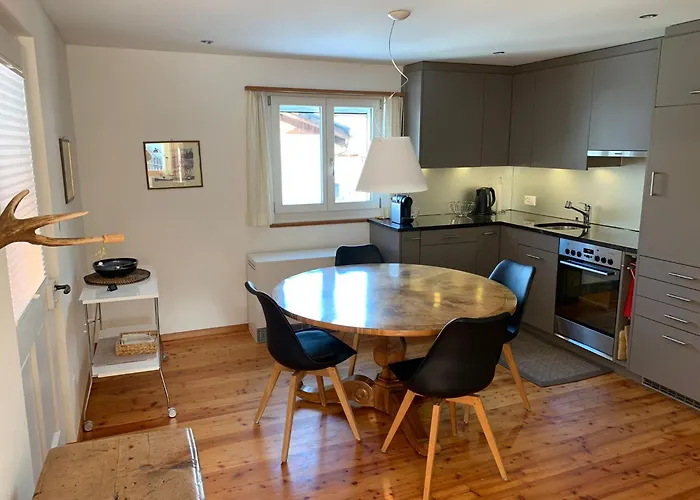 Charmantes Alpen-appartement In Conters, Davos-parsenn Daire Conters im Prattigau